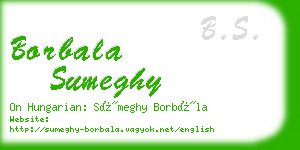 borbala sumeghy business card